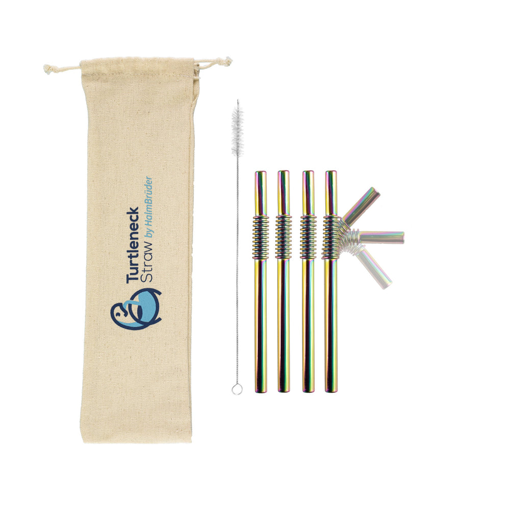 
                  
                    Biegsamer Trinkhalm aus Edelstahl - Turtleneck® Straw, Kurz 15 cm - HalmBrüder - Turtleneck Straw, biegsame Edelstahl Strohhalme
                  
                
