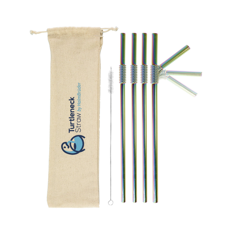 
                  
                    Biegsamer Trinkhalm aus Edelstahl - Turtleneck® Straw, Lang 28 cm - HalmBrüder - Turtleneck Straw, biegsame Edelstahl Strohhalme
                  
                